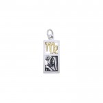 Virgo Silver and Gold Charm