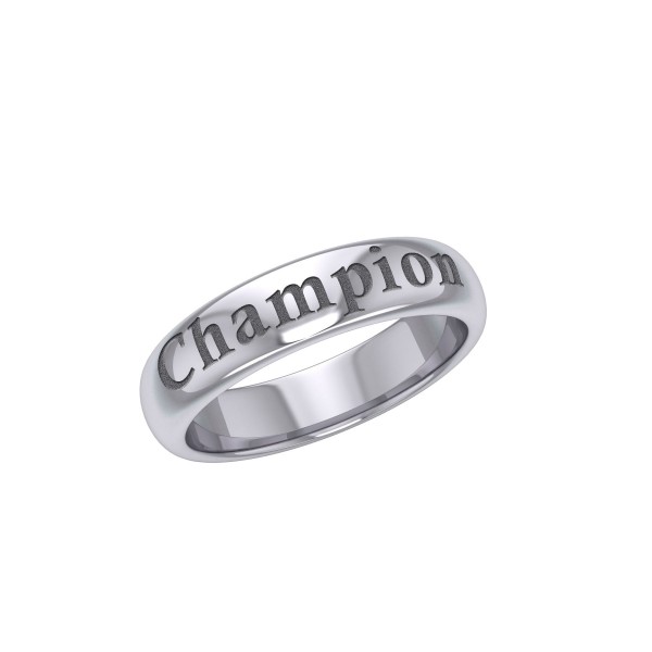 Champion Silver Band Ring