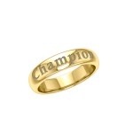 Champion Gold Vermeil Plate on Silver Band Ring