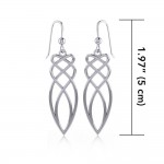A reflection of an Infinite Connection ~ Celtic Knotwork Sterling Silver Dangle Earrings