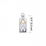 Libra Silver and Gold Charm