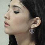 Celtic Triple Goddess Love Peace Sterling Silver Earrings with Gemstone