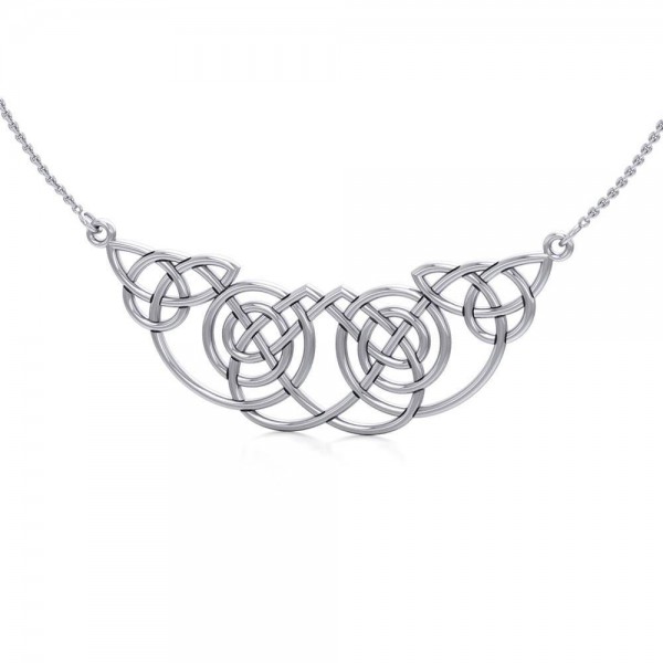 Defined by the ultimate reality ~ Celtic Knotwork Sterling Silver Necklace Jewelry