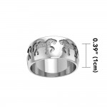 Engraved with passion and vigor ~ fine Sterling Silver Jewelry Horse Ring