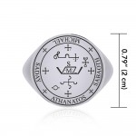 Sigil of the Archangel Michael Sterling Silver Ring