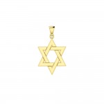 Star of David Solid Gold Pendant
