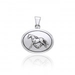 Palouse Horse Silver Pendant