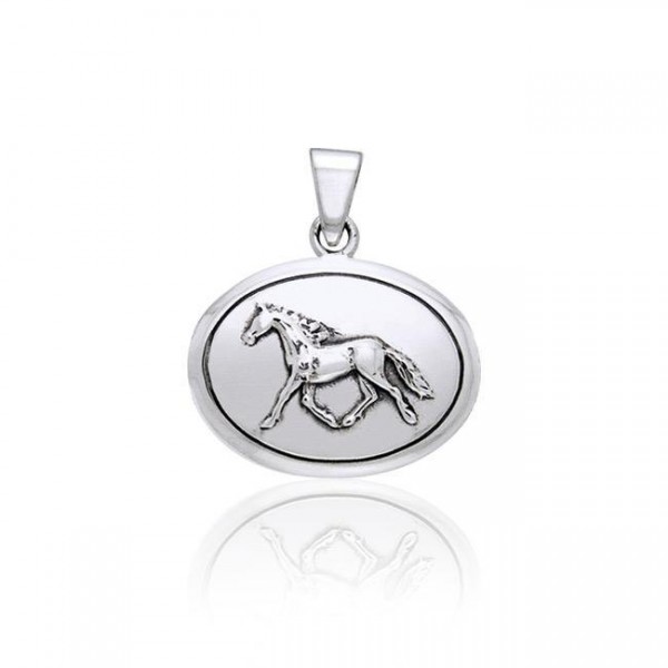 Palouse Horse Silver Pendant