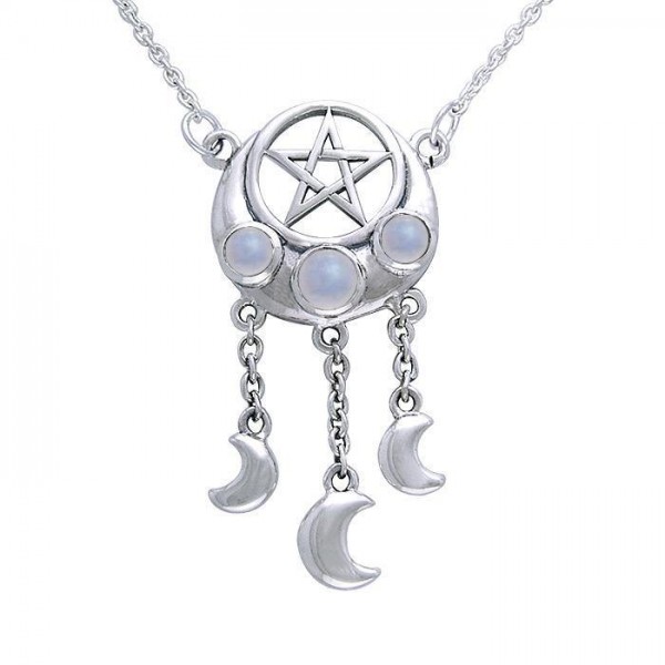Silver Pentagram Pentacle Necklace