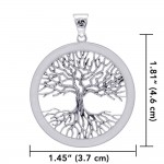 Mickie Mueller Wiccan Tree of Life Silver Pendant