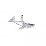 Blue Whale Sterling Silver Pendant