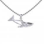 Blue Whale Sterling Silver Pendant