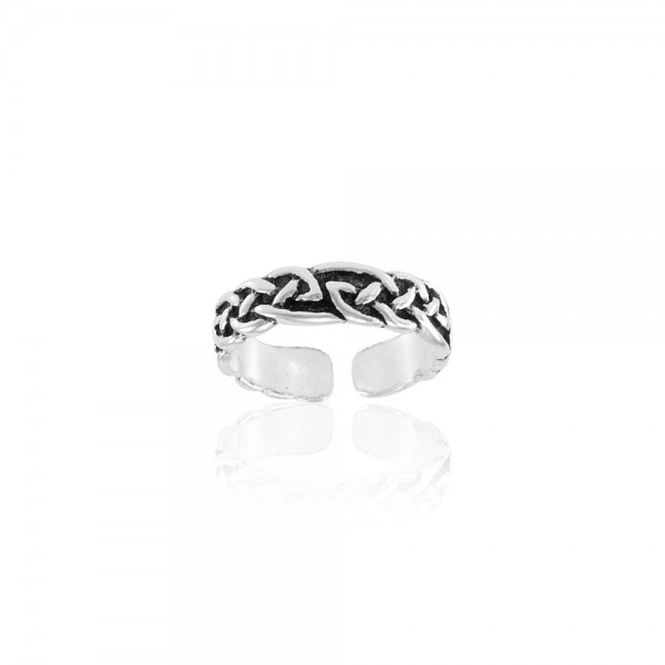 Celtic Knotwork Sterling Silver Toe Ring
