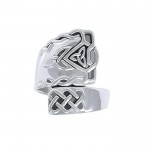 A whisper of the eternity ~ Celtic Knotwork Sterling Silver Spoon Ring