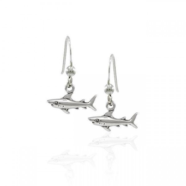 Shark Sterling Silver Earring