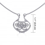 Une particularité de la fierté celtique ~ Celtic Knotwork Sterling Silver Necklace Jewelry