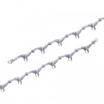 Whale Sterling Silver Link Bracelet