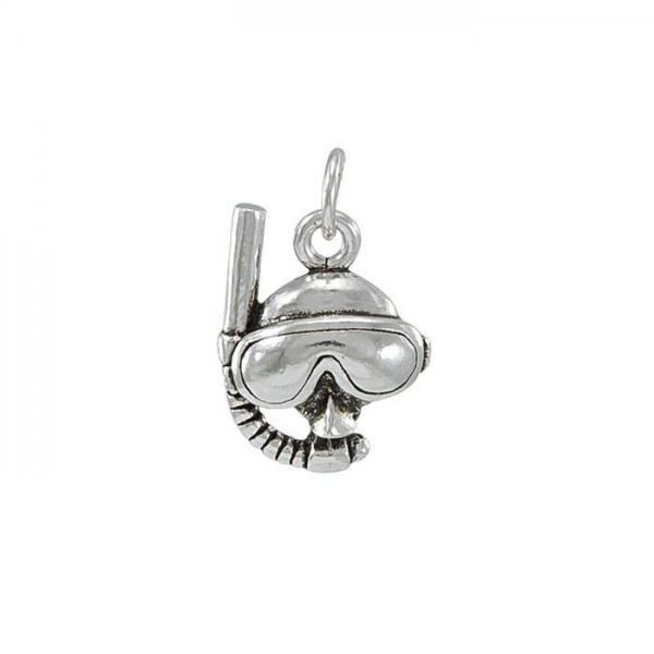 Good vision under the sea ~ Sterling Silver Jewelry Dive Mask Charm