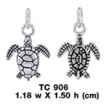 Sea Turtle Silver Charm