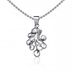 A mystical flexibility ~ Sterling Silver Octopus Pendant Jewelry