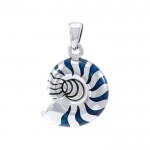 Charmé par la spirale rythmique ~ Bijoux pendentifs Nautilus en argent sterling