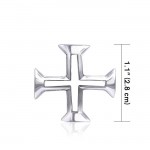 Greek Cross Silver Pendant