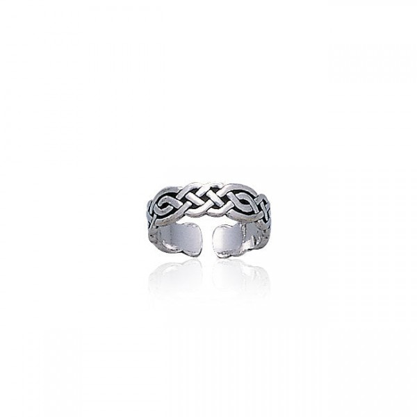 Celtic Knotwork Sterling Silver Toe Ring