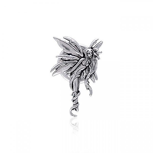 Amy Brown Firefly Fairy Sterling Silver Tie Tac