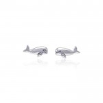 Whale Post Earrings
