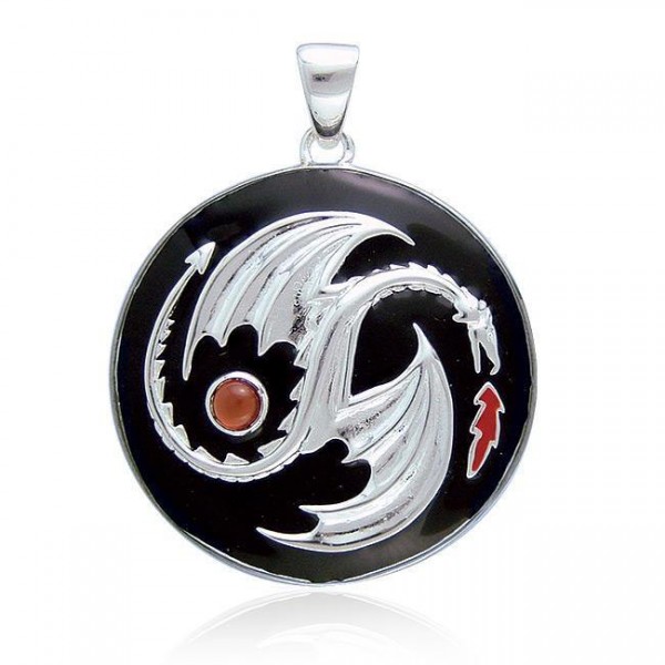 Yin Yang Dragon Pendant