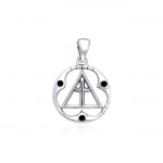 Spiritual AA Symbol Silver Pendant