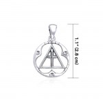 Spiritual AA Symbol Silver Pendant