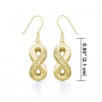 Celtic Infinity Solid Gold Earrings