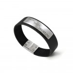 Words That Matter Leather bracelet with Magnetic Lock