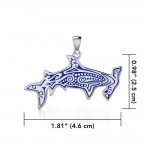 Aboriginal Hammerhead Shark Sterling Silver Pendant