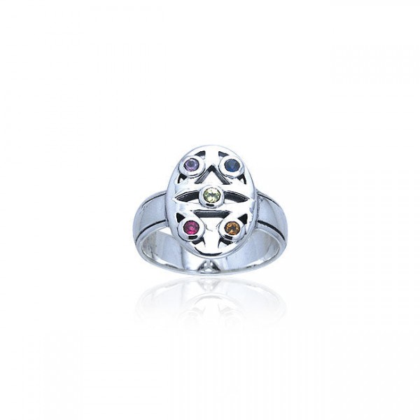 Oval Flower Of Life Ring