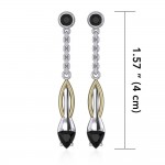 Blaque Silver & Gold Earrings with Gemstones