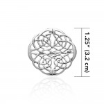 Etermity lies in calm and grace ~ Celtic Knotwork Sterling Silver Brooch
