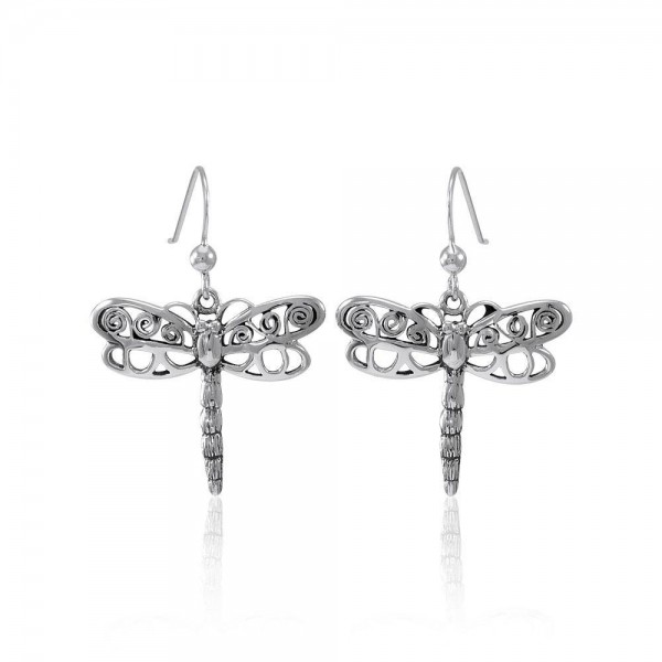 Boucles d’oreilles dragonfly sterling silver