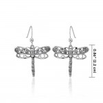 Boucles d’oreilles dragonfly sterling silver