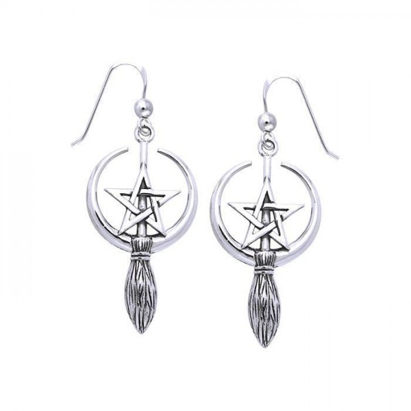 Moon, The Star and Broom Earrings