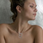 Abstract Elegance ~ Sterling Silver Jewelry Necklace by BZ