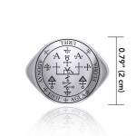 Sigil of the Archangel Uriel Sterling Silver Ring