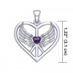 Enveloppé dans les ailes d’un ange ~ Bijoux pendentifs en argent sterling symbole de la paix