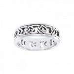 Une beauté celtique tout le chemin ~ Celtic Knotwork Sterling Silver Ring