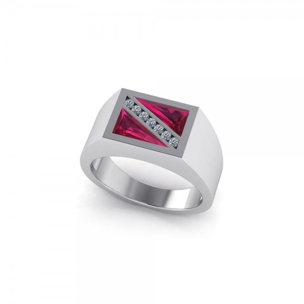 Exclusive Dive Flag Sterling Silver Ring