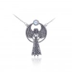 Avenging Angel Silver Necklace