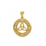 Celtic Trinity Knot Solid Gold Pendant