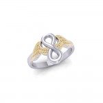 Angel Wings with Infinity Silver and Gold Ring