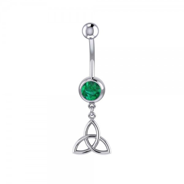 Celtic Triquetra Knot Silver Body Jewelry